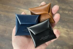 極小コインケースの製作風景